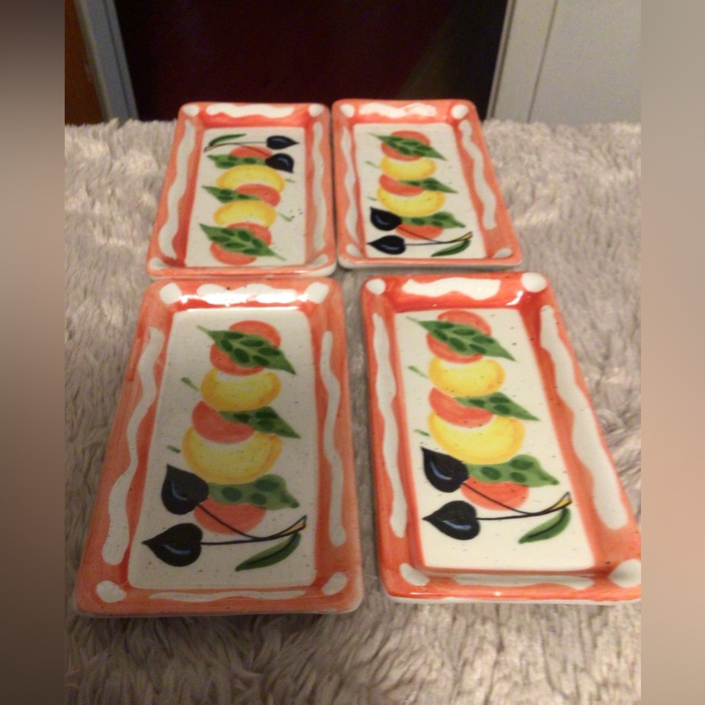 CRATE & BARREL APPETIZER PLATES